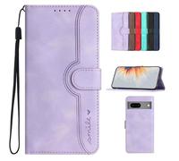 Bxithnr® Coque pour Google Pixel 7, Clapet Housse en Cuir PU Etui à Rabat Pochette de Portefeuille [Fonction Support] [Fermeture Magnétique] [3 Fentes] Flip Folio Phone Case - Violet