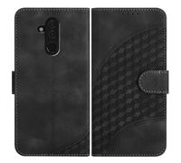 Bxithnr Coque pour Huawei Mate 20 Lite, Housse en Cuir PU Premium Pochette de Portefeuille Fermeture Magnétique Protection Complète Étui Coque - Noir