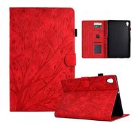 Bxithnr Coque pour Lenovo Tab M10 HD (2nd Gen) 10.1'', Housse TB-X306F/TB-X306X Étui à Rabat et Portefeuille Case avec Fonction Support et Poche Cartes, Pas pour Lenovo M10 3rd Gen TB-328 - Rouge