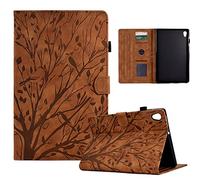 Bxithnr Coque pour Lenovo Tab M10 HD (2nd Gen) 10.1'', Housse TB-X306F/TB-X306X Étui à Rabat et Portefeuille Case avec Fonction Support et Poche Cartes, Pas pour Lenovo M10 3rd Gen TB-328 - Brun