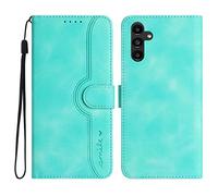 Bxithnr® Coque pour Samsung Galaxy A14, Clapet Housse en Cuir PU Etui à Rabat Pochette de Portefeuille [Fonction Support] [Fermeture Magnétique] [3 Fentes] Flip Folio Phone Case - Vert