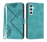 Bxithnr Coque pour Samsung Galaxy A25 5G, Protection Housse en Cuir PU Premium Etui à Rabat Pochette de Portefeuille et Fermeture Magnétique Flip Folio Phone Case - Vert