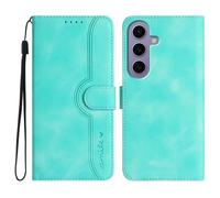 Bxithnr Coque pour Samsung Galaxy S24 Clapet Housse en Cuir PU Etui à Rabat Pochette de Portefeuille [Fonction Support] [Fermeture Magnétique] [3 Fentes] pour Samsung Galaxy S24 - Vert