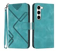 Bxithnr Coque pour Samsung Galaxy S24, Protection Housse en Cuir PU Premium Etui à Rabat Pochette de Portefeuille et Fermeture Magnétique Flip Folio Phone Case - Vert