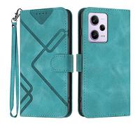 Bxithnr Coque pour Xiaomi Redmi Note 12 Pro/Poco X5 Pro 5G, Protection Housse en Cuir PU Premium Etui à Rabat Pochette de Portefeuille et Fermeture Magnétique Flip Folio Phone Case - Vert