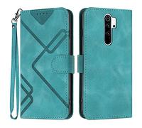 Bxithnr Coque pour Xiaomi Redmi Note 8 Pro, Protection Housse en Cuir PU Premium Etui à Rabat Pochette de Portefeuille et Fermeture Magnétique Flip Folio Phone Case - Vert