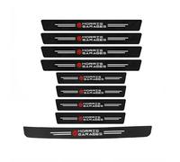 BXJNDM 9 Pièces Protection Seuil Porte Voiture pour MG ZS EV EZS 2017-2022 2023 2024, Autocollant Fibre Carbone Plinthes Autocollant Décoratif