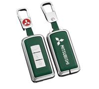 BXJNDM Étui Clé Voiture avec pour Mitsubishi Outlander Lancer Ex ASX Pajero Sport L200, Cas Couverture Voiture Porte Clef Voiture Sac Imperméable et Résistant Aux Rayures