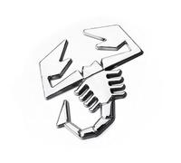 BXJNDM Stickers Carrosserie pour Abarth 500 595 695 Coppa Coppone, Badge Plaque Signalétique Signe Décoration Autocollants Amovible Autocollant Logo Voiture,6.5×6.4cm