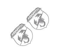 BXJNDM Stickers Carrosserie pour Abarth 695 2019, Badge Plaque Signalétique Signe Décoration Autocollants Amovible Autocollant Logo Voiture,E