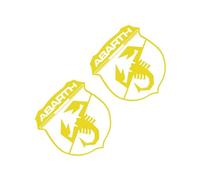 BXJNDM Stickers Carrosserie pour Abarth 695 2019, Badge Plaque Signalétique Signe Décoration Autocollants Amovible Autocollant Logo Voiture,D