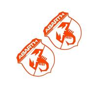 BXJNDM Stickers Carrosserie pour Abarth 695 2021, Badge Plaque Signalétique Signe Décoration Autocollants Amovible Autocollant Logo Voiture,J