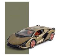 BXJUCBHDO Modèles à l'échelle 1:24 for Lamborghini Sian FKP37 Modèle Voiture Sport en Alliage Moulé sous Pression Super Racing Collection Porte Ouverte Véhicules à Moteur(Green)