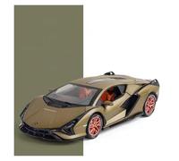 BXJUCBHDO Modèles à l'échelle 1:24 for Lamborghini Sian FKP37 Modèle Voiture Sport en Alliage Moulé sous Pression Super Racing Collection Porte Ouverte Véhicules à Moteur(Green Boxed)