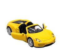 BXJUCBHDO Modèles à l'échelle 1:32 for Porsche 918 Voiture De Sport Classique en Alliage Moulé sous Pression Cabriolet Modèle Sport Collection Décoration Véhicules à Moteur(Yellow-Boxed)