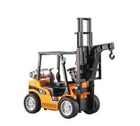 BXJUCBHDO Modèles à l'échelle Grue De Construction en Alliage À L'échelle 1:24 Chariot Élévateur D'entrepôt Modèle Réduit en Métal Moulé sous Pression Véhicules à Moteur(Crane Box)