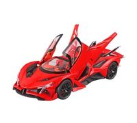 BXJUCBHDO Modèles à l'échelle Modèle Réduit Voiture Sport en Alliage Moulé sous Pression Au 1/24 for Bugatti Bolide Track Apollo Project Evo Ornement Véhicule Véhicules à Moteur(Red)