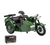 BXJUCBHDO Modèles à l'échelle Sapin 1:10 for Ural M72 URSS Side-Car Moto Alliage Moulé sous Pression Modèle Collection Décoration Loisirs Véhicules à Moteur