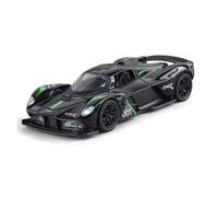 BXJUCBHDO Modèles à l'échelle Sapin 1:32 for Aston Martin Valkyrie AMR 001 Modèle Voiture Sport Alliage Moulé sous Pression Décoration D'extérieur Véhicules à Moteur(Black)
