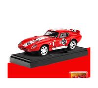 BXJUCBHDO Modèles à l'échelle Voiture Miniature Collection for Ford Mustang Shelby Cobra Daytona Coupé 1965 Échelle 1:32 Alliage Métallique Moulé sous Pression Véhicules à Moteur(Red Box)