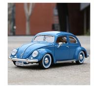 BXJUCBHDO Modèles à l'échelle Voiture Miniature for Volkswagen Beetle 1955 en Alliage Modèle Réduit Luxe Collection Rétro Classique À L'échelle 1:18 Véhicules à Moteur(Blue)