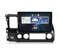 BXLIYER 10.1 Pouce Autoradio pour Honda Civic (2006-2011) GPS Radio - sans Fil Carplay Android Auto - Android 15 - Caméra arrière - 2 Din - Dab Volant WLAN Bluetooth DSP 4G
