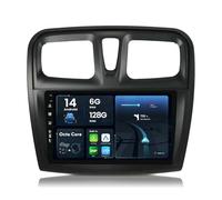 BXLIYER - 6G+128G,8 Core - Android 15 IPS Autoradio Pour Renault Logan 2/Sandero 2 /Symbol (2014-2019) - Sans fil Carplay + Android Auto - Caméra + MIC - 2 Din 9 Pouce -Dab Volant 360-Camera Fast-boot