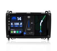 BXLIYER - 6G+128G - Android 14 IPS Autoradio Radio Pour Benz W169 W245 B160 B170 B180 B200 W639 Vito Viano W906 Sprinter GPS Navigation - CarPlay Android Auto - Caméra + MIC - 9 Pouce - DSP Dab Volant