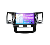 BXLIYER - 6G+128G - Android 15 IPS Autoradio pour Toyota Fortuner 1 AN50 AN60 HILUX Revo Vigo (2008-2014) - sans Fil Carplay + Android Auto - Caméra + MIC - 2 Din 9 Pouce - DSP Dab Volant 360-Caméra