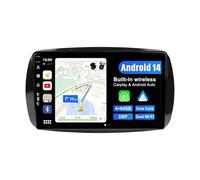 BXLIYER Android 14 IPS Autoradio pour Mercedes Benz Smart 453 Fortwo Anno 2014-2020 GPS Navigation Radio - 4G+64G - Carplay Android Auto - DSP Dab Volant WLAN 360-CAM - Caméra + MIC - 2 Din 9 Pouce