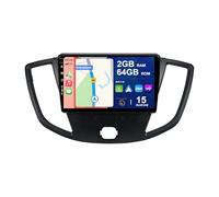 BXLIYER Android 15 IPS Autoradio Pour Ford Transit Tourneo Custom (2013-2019) - 2G+64G - Sans fil Carplay + Android Auto - Caméra GRATUITES - 2 Din 9 Pouce - Dab Volant WLAN DSP Fast-boot Split-Screen