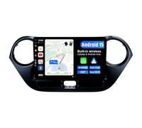 BXLIYER Android 15 IPS Autoradio Pour Hyundai Grand I10 (2013-2018) Radio GPS Navigation - 4G+64G - Senza fili Carplay Android Auto - Caméra MIC - 2 Din 9 Pouce - DSP Dab Volant WLAN 360-CAM Bluetooth