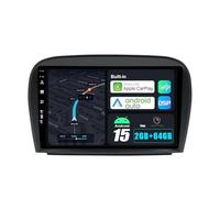 BXLIYER Android 15 IPS Autoradio pour Mercedes SL R230 (2005-2012) - 2G+64G - sans Fil Carplay + Android Auto - Caméra arrière GRATUITES - 2 Din 9 Pouce Dab Volant WLAN 4G Fast-Boot Split-Screen DSP