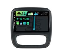 BXLIYER | Autoradio Android 14 intégré 4G pour Renault trafic 3 / Opel Vivaro B (2014-2021) Radio GPS | CarPlay Android Auto | 6G+128G Octa-Core | Commande au Volant Bluetooth | QLED 9 Pouces 2 DIN
