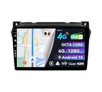 BXLIYER | Autoradio Android 15 intégré 4G LTE pour Suzuki Alto Nissan Pixo (2009-2016) Radio GPS | CarPlay Android Auto | 6G+128G Octa-Core | Commande au Volant DSP Bluetooth | QLED 9 Pouces 2 DIN