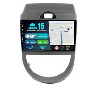 BXLIYER Dab intégré - Autoradio Android 15 IPS pour Kia Soul (2009-2013) - Carplay sans Fil Android Auto - 4G + 64G - Caméra + MIC - 9" - Commande au Volant Dual Band WiFi 360-CAM DSP Bluetooth