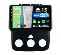 BXLIYER Dab intégré - Autoradio Android 15 IPS pour RAM1500 2500 (2012-2017) - Carplay sans Fil Android Auto - 4G + 64G - Caméra + MIC - 9" - Commande au Volant Dual Band WiFi 360-CAM DSP Bluetooth