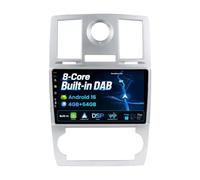 BXLIYER Dab intégré - Autoradio Android 16 IPS pour Chrysler 300C (2004-2011) - Carplay sans Fil Android Auto - 4G + 64G - Caméra + MIC - 9" - Commande au Volant Dual Band WiFi 360-CAM Bluetooth