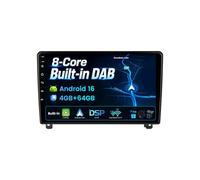 BXLIYER Dab intégré - Autoradio Android 16 IPS pour Peugeot 407 2004-2011 - Carplay sans Fil Android Auto - 4G + 64G - Caméra + MIC - 9" - Commande au Volant Dual Band WiFi 360-CAM DSP Bluetooth