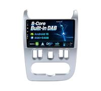 BXLIYER Dab intégré - Autoradio Android 16 IPS pour Renault Logan 1 Sandero/Largus Dacia Duster 2009-2017 - Carplay sans Fil Android Auto - 4G + 64G - Caméra + MIC - 9" - Commande au Volant 360-CAM
