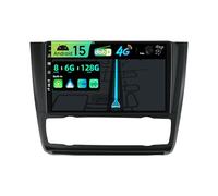 BXLIYER | INTEGRE 4G LTE & Dab| 6G+128G - Android 15 Autoradio pour BMW 1 Series E81 E82 E87 E88 (2004-2012) - Carplay + Android Auto - Caméra + MIC - 2 Din - QLED 9 Pouce - Volant DSP Dual Band WiFi