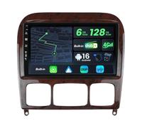 BXLIYER |intégré 4G LTE Dab | Autoradio Android 15 pour Benz S Class W220 S280 S320 S350 S400 S430 S500 S600 AMG 1999-2007 | 6G+128G Octa-Core | CarPlay Android Auto Volant WLAN | 9 Pouces 2 DIN