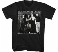 BXNHYESWS Breakfast Club Bee EHN Doubleyoo Front Pattern-Black Adult Short Sleeve Hemden(X-Large)