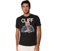 BXNHYESWS Cheers Cliff Adults Men's Short Sleeve T-Shirt Manches Courtes(3X-Large)