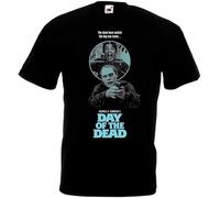 BXNHYESWS Day of The Dead v16 T-Shirt Black Horror Movie RomeroBlack Manches Courtes(Large)