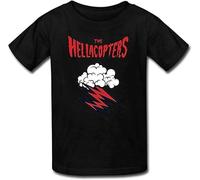 BXNHYESWS DDDF Goldfish Youth Cool 100% Cotton The Hellacopters T-Shirt Manches Courtes(Large)