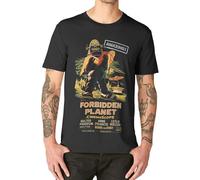BXNHYESWS Forbidden Planet T Shirt Movie Film Vintage Retro Cult Horror Manches Courtes(X-Large)