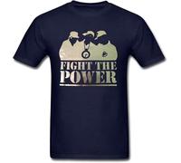 BXNHYESWS Funny Public Enemy Phife Music Band Male Shirt Navy Manches Courtes(X-Large)