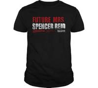 BXNHYESWS Future Mrs Spencer Reid Criminal Minds Shirt - T Shirt for Men and Woman. Blacks Manches Courtes(Large)
