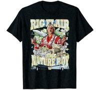 BXNHYESWS GANLU RIC Flair The Nature Boy Reprint en T-Shirt M Black Manches Courtes(XX-Large)
